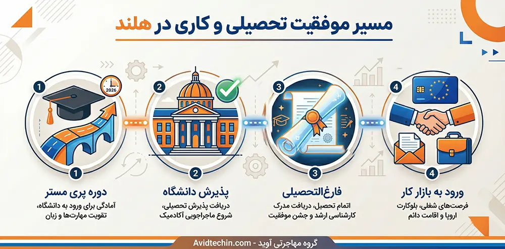 بهترین رشته های تحصیلی در هلند 2026 🇳🇱